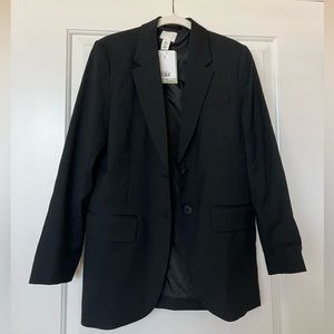 H&M oversized blazer black size XS